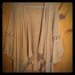 Mauve cardigan—Medium